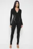 Knitted Contour Jumpsuit - Black sold by Maniere De Voir
