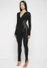 Knitted Contour Jumpsuit - Black sold by Maniere De Voir