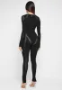 Knitted Contour Jumpsuit - Black sold by Maniere De Voir