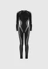 Knitted Contour Jumpsuit - Black sold by Maniere De Voir