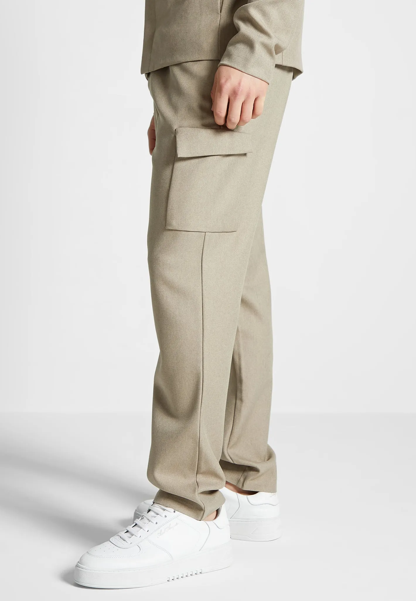 Angular Pocket Cargo Pants - Beige sold by Maniere De Voir product image thumbnail 5