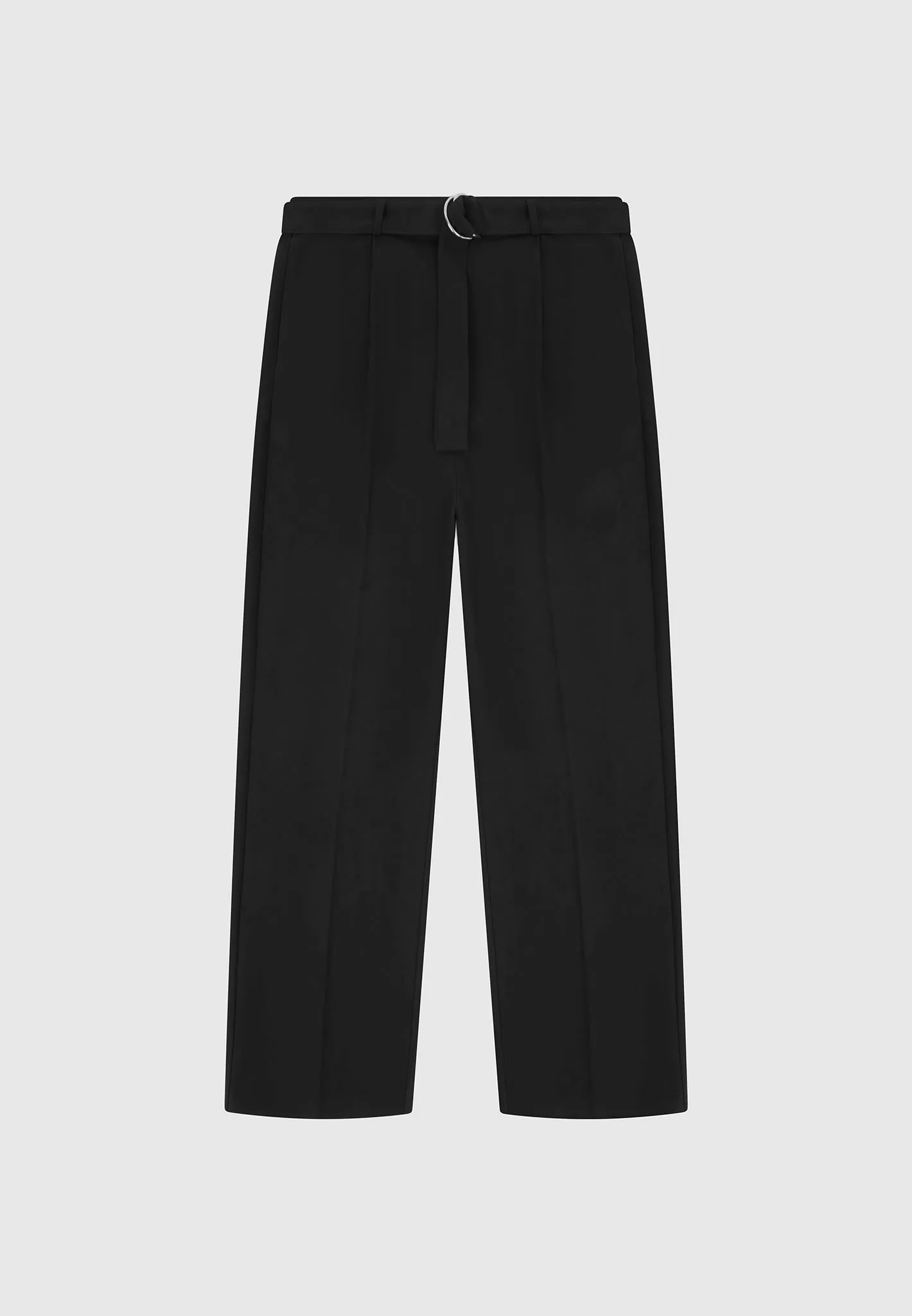 Woven Trousers With Belt - Black sold by Maniere De Voir product image thumbnail 2