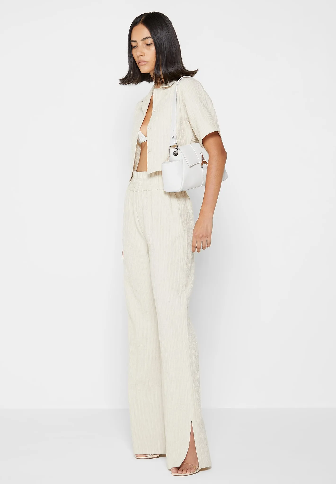 Linen Trousers - Beige sold by Maniere De Voir