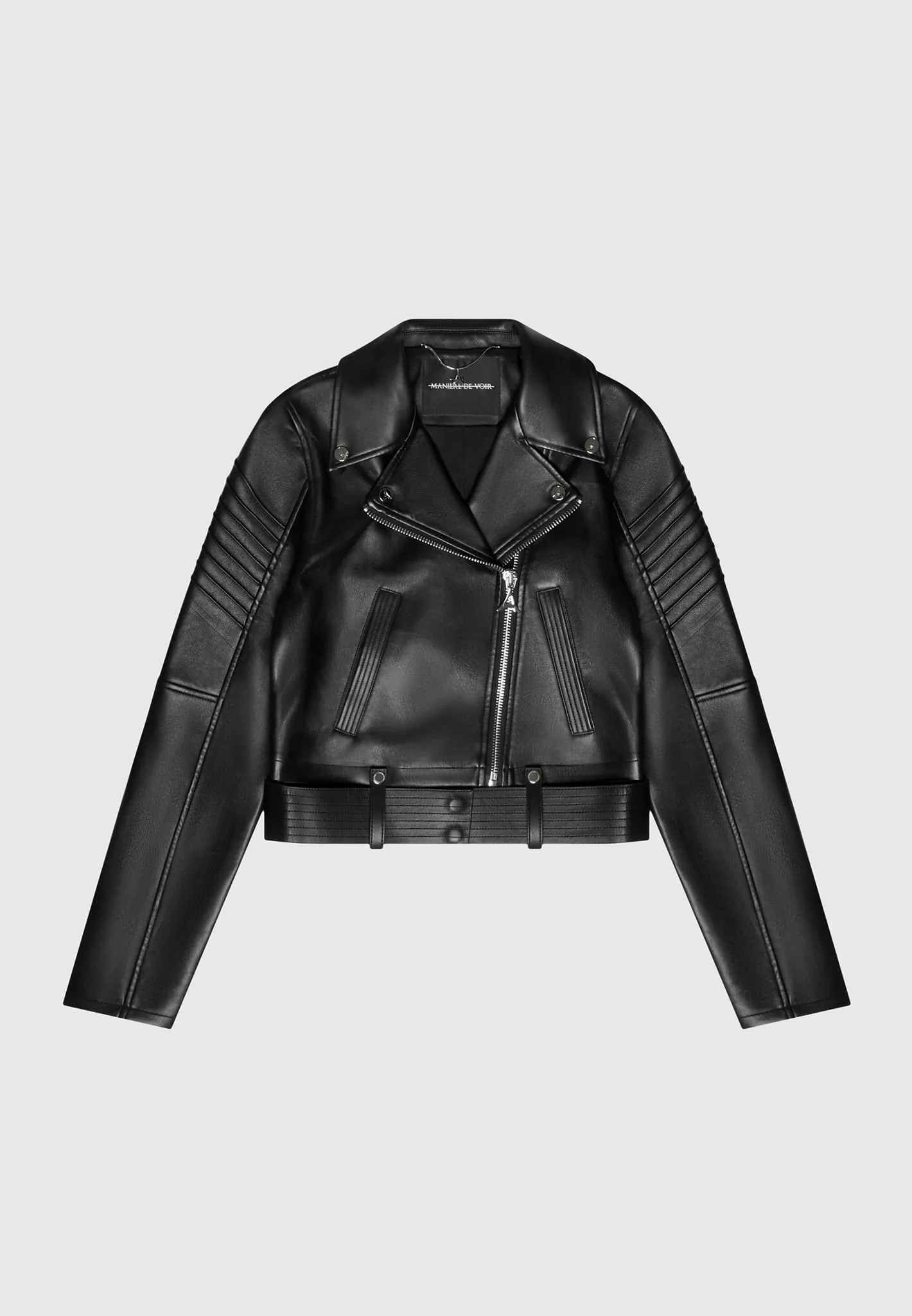 Leather Biker Jacket - Black sold by Maniere De Voir product image thumbnail 2