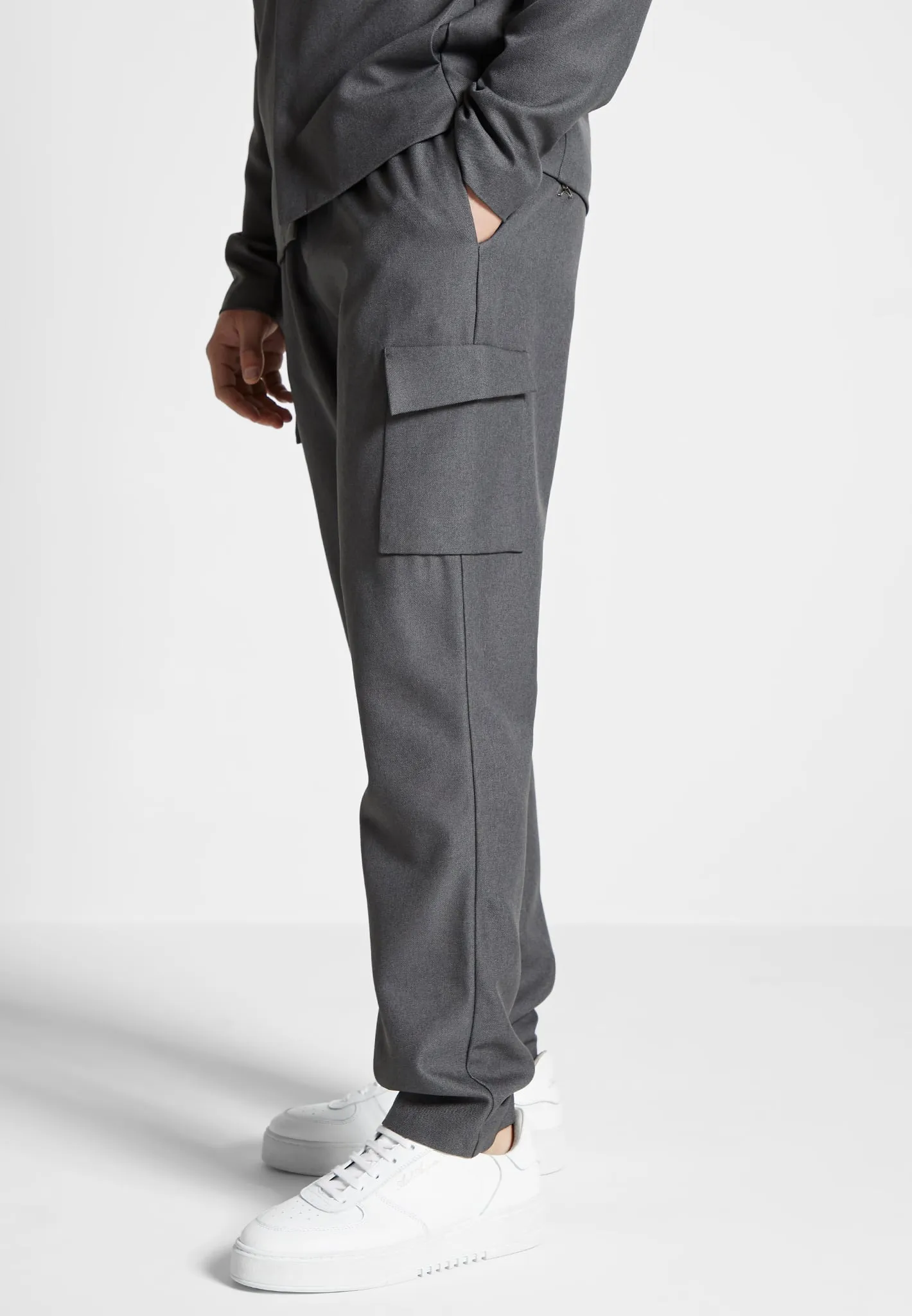 Angular Pocket Cargo Pants - Grey Marl sold by Maniere De Voir product image thumbnail 5