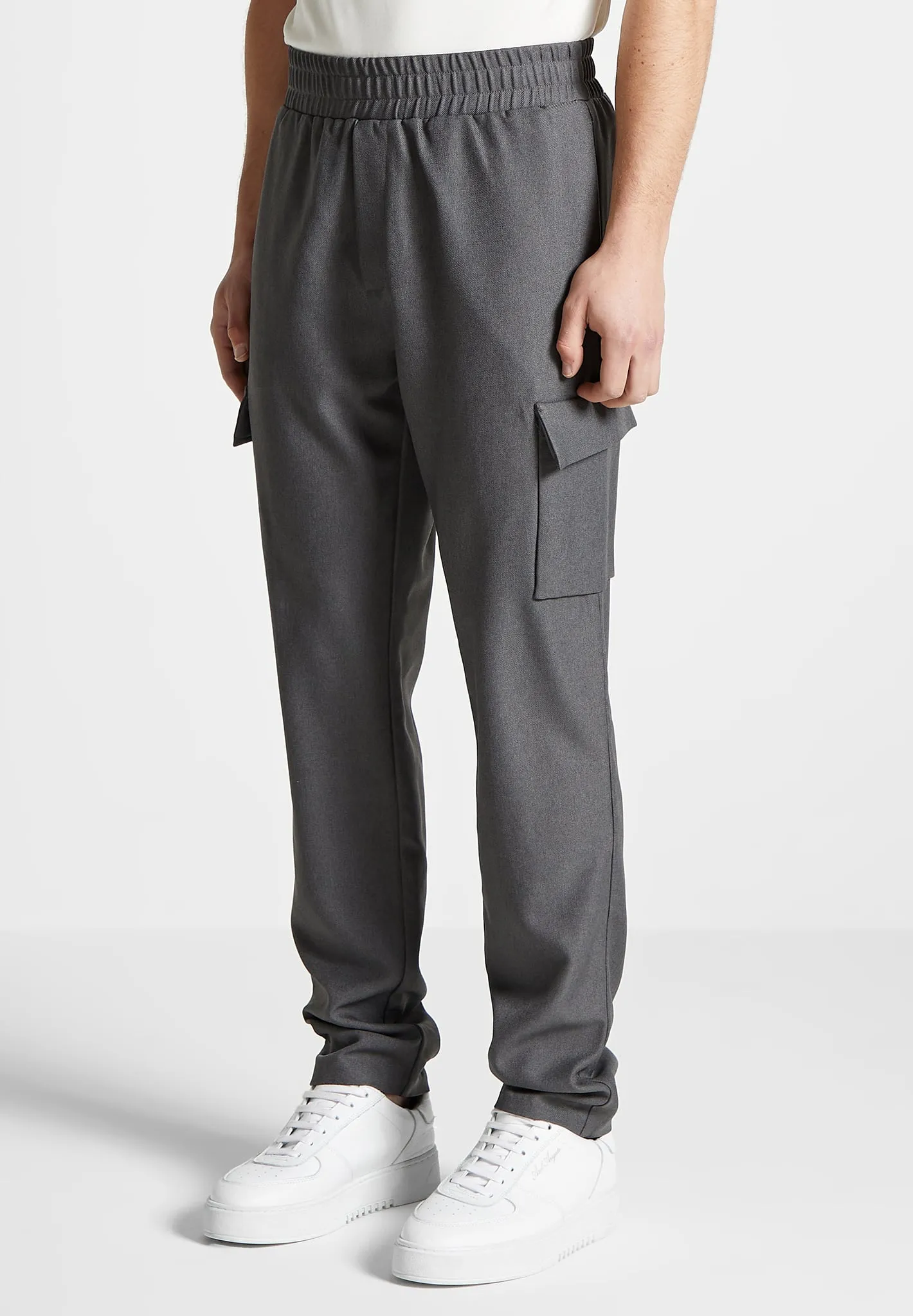 Angular Pocket Cargo Pants - Grey Marl sold by Maniere De Voir product image thumbnail 4