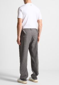 Twill Regular Trousers with Pleat - Grey sold by Maniere De Voir