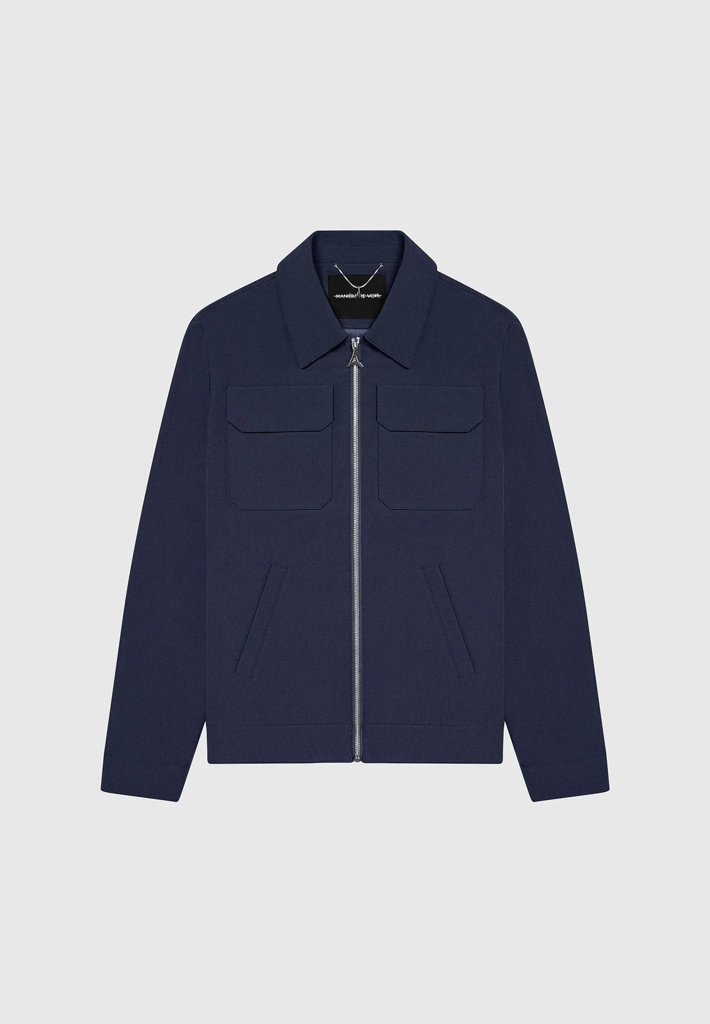 Technical Cargo Jacket - Navy sold by Maniere De Voir product image thumbnail 2