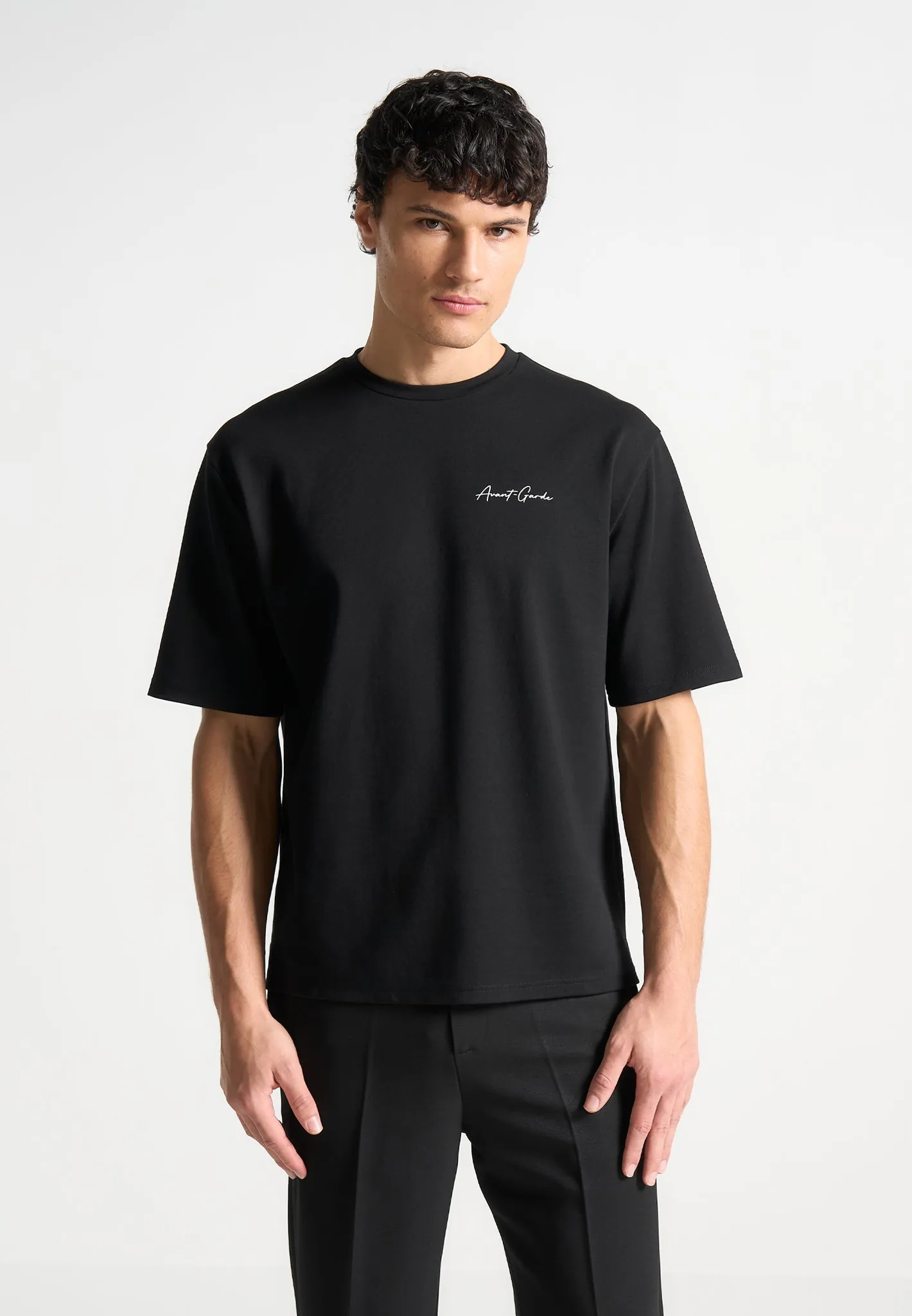 L‘Art - Cotton T-Shirt - Black sold by Maniere De Voir product image thumbnail 4