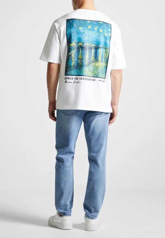 Piece De Resistance - Van Gogh Cotton T-Shirt - White sold by Maniere De Voir