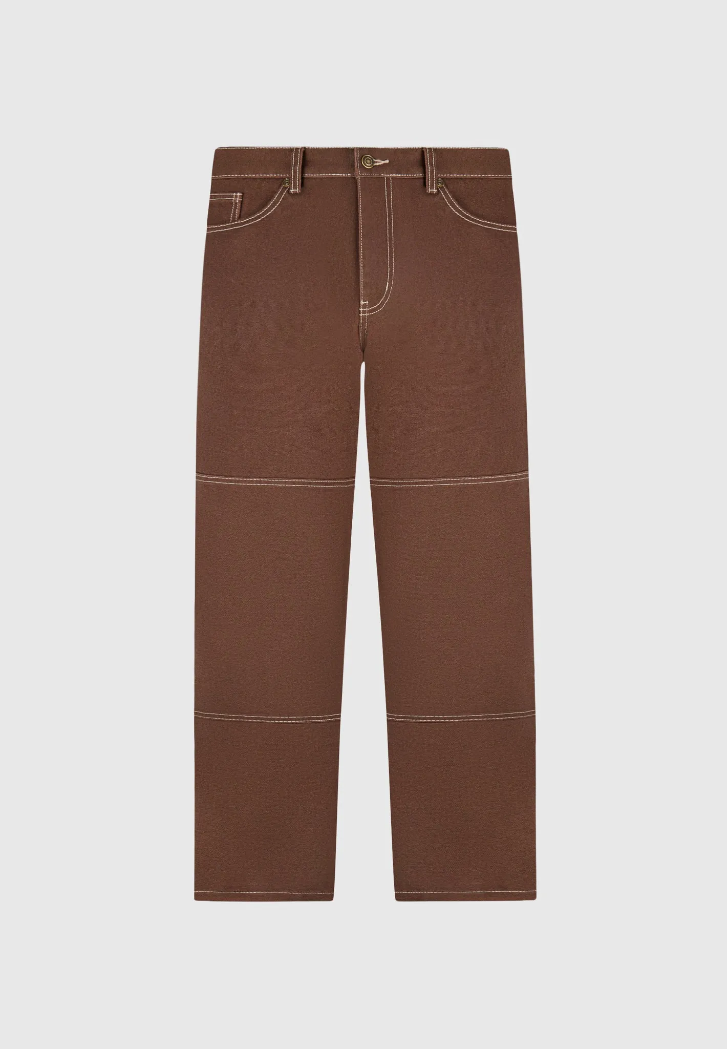 Contrast Stitch Carpenter Jean - Brown sold by Maniere De Voir product image thumbnail 2