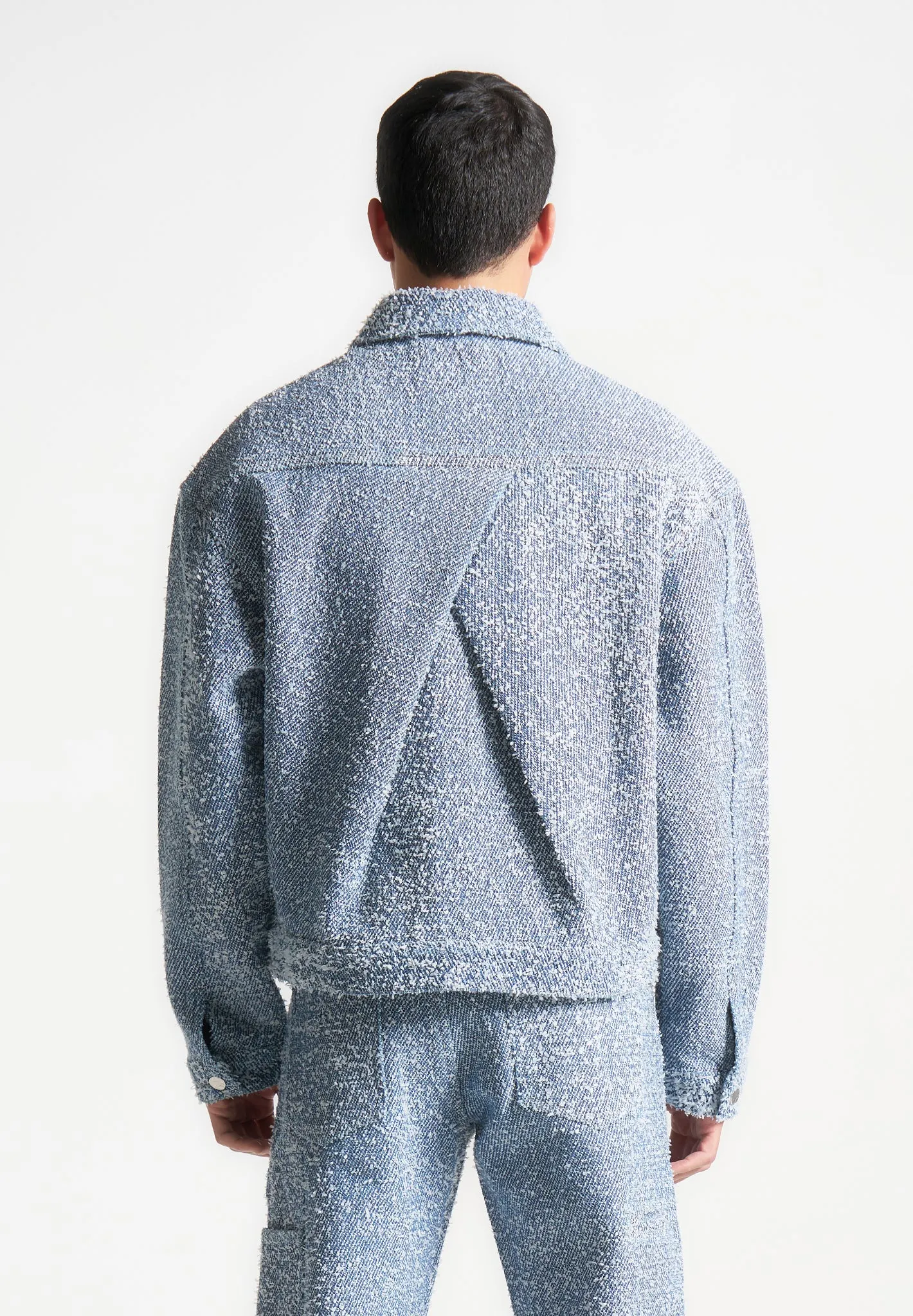 Boucle Carpenter Jacket - Blue sold by Maniere De Voir product image thumbnail 4