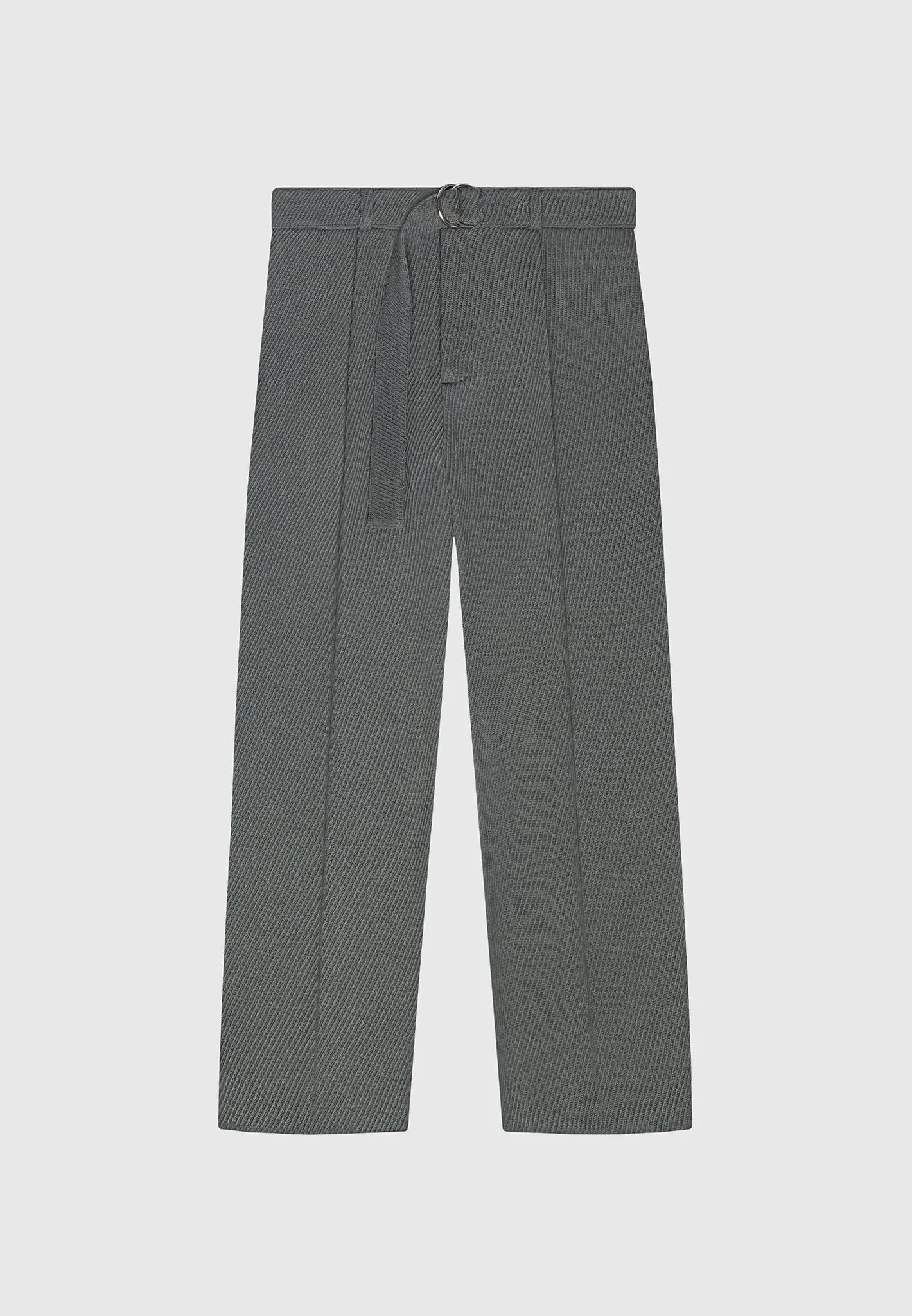 Twill Trousers With Belt - Grey sold by Maniere De Voir product image thumbnail 2