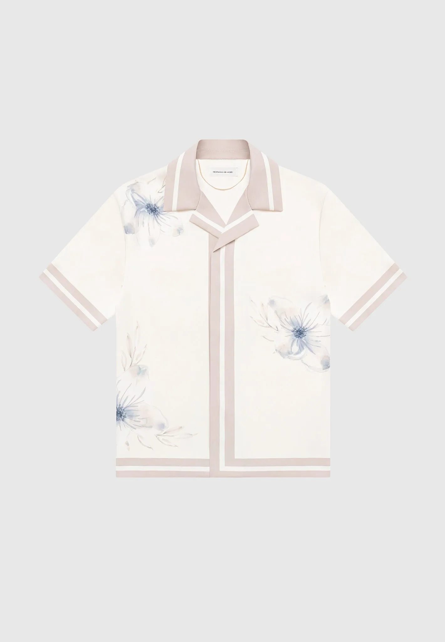 Floral Border Resort Shirt - Cream sold by Maniere De Voir product image thumbnail 2