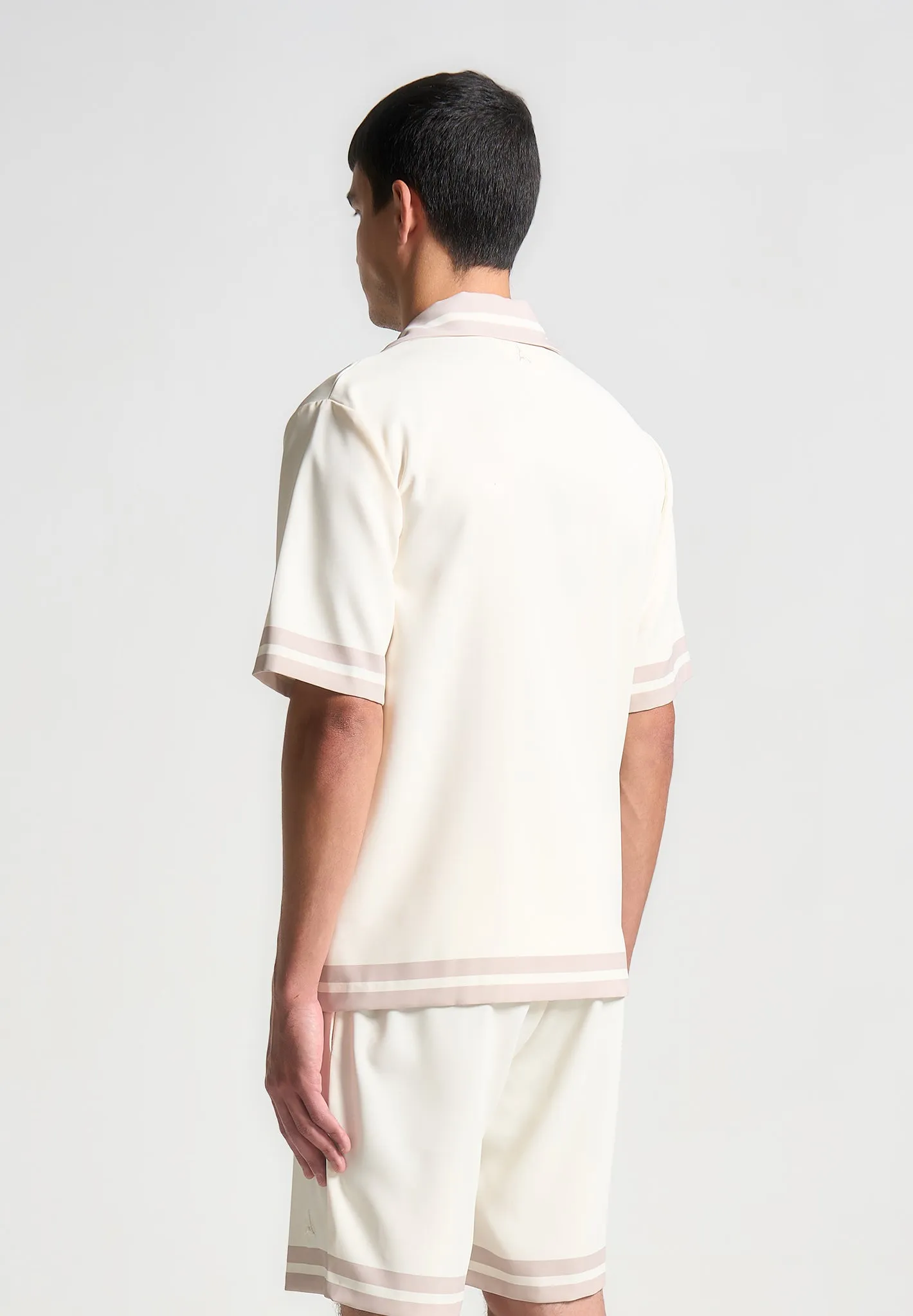 Floral Border Resort Shirt - Cream sold by Maniere De Voir product image thumbnail 4