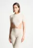 Knitted Backless Jumpsuit - Beige sold by Maniere De Voir