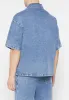 Boxy Denim Shirt - Mid Blue sold by Maniere De Voir