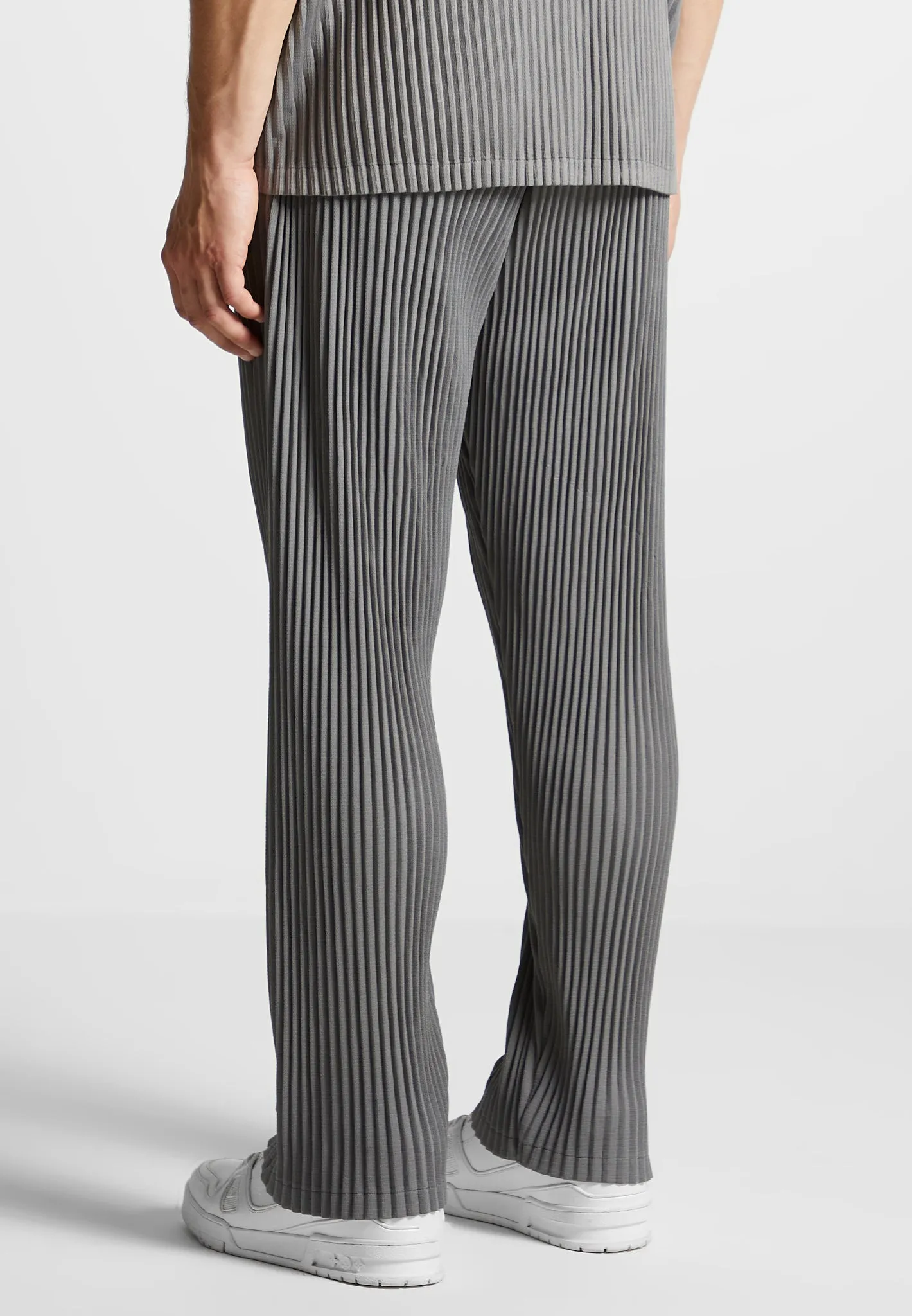 Pleated Trousers - Grey sold by Maniere De Voir product image thumbnail 5