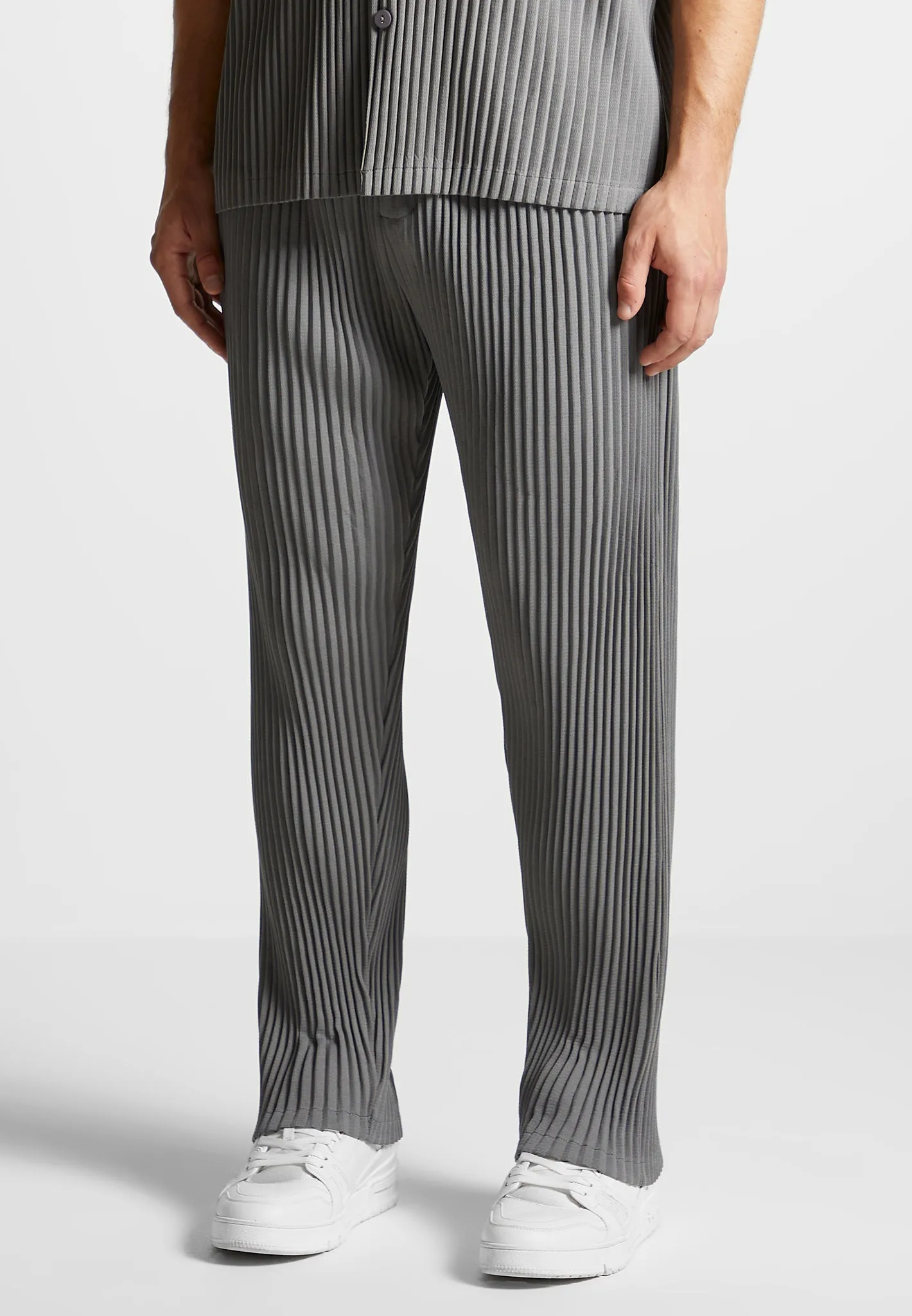 Pleated Trousers - Grey sold by Maniere De Voir product image thumbnail 4