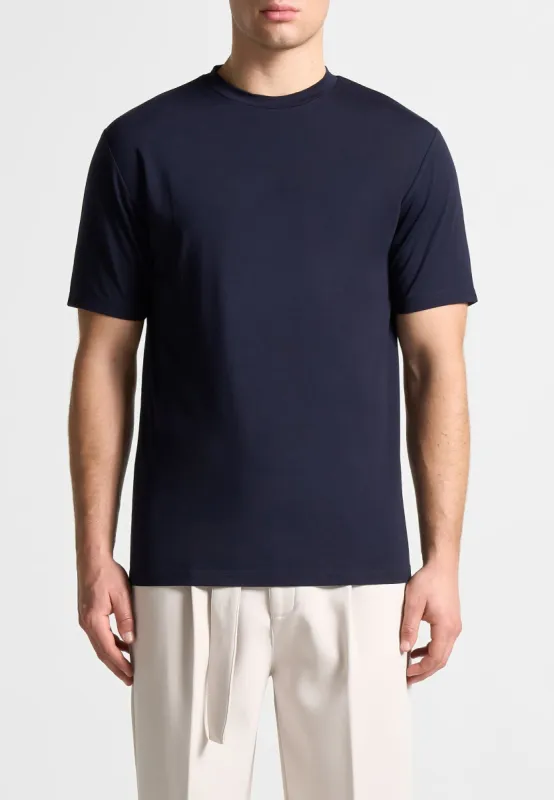 Armand - Fitted Luxe T-Shirt - Navy sold by Maniere De Voir