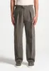 Relaxed Fit Boucle Pleated Tailored Trousers - Brown sold by Maniere De Voir