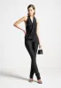 Draped Halterneck Top - Black sold by Maniere De Voir
