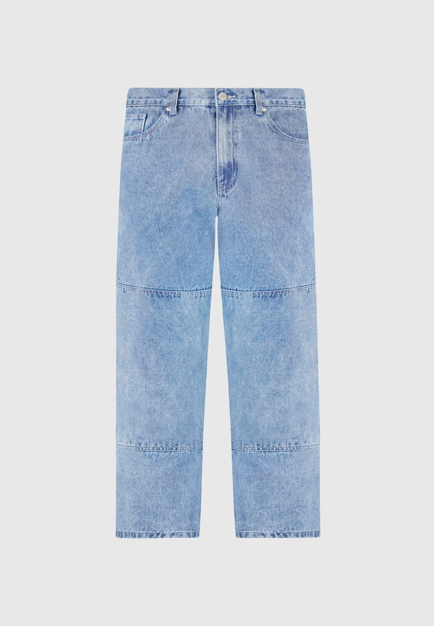 Contrast Stitch Carpenter Jean - Mid Blue sold by Maniere De Voir product image thumbnail 2