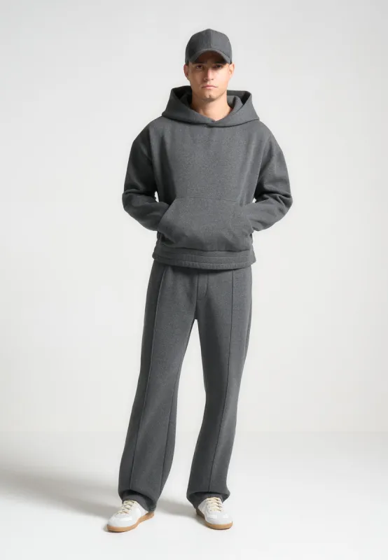 Éternel 420GSM Pintuck Joggers - Dark Grey sold by Maniere De Voir