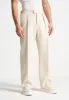 Relaxed Fit Twill Pleated Tailored Trousers - Cream sold by Maniere De Voir