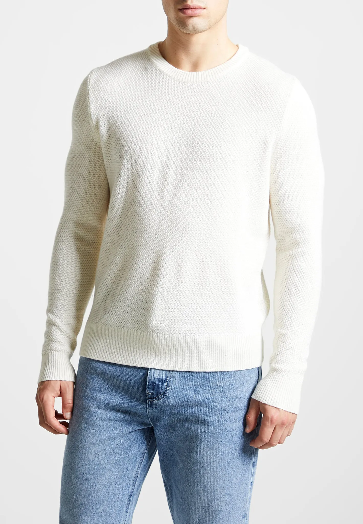 Éternel Textured Jumper - Cream sold by Maniere De Voir product image thumbnail 4