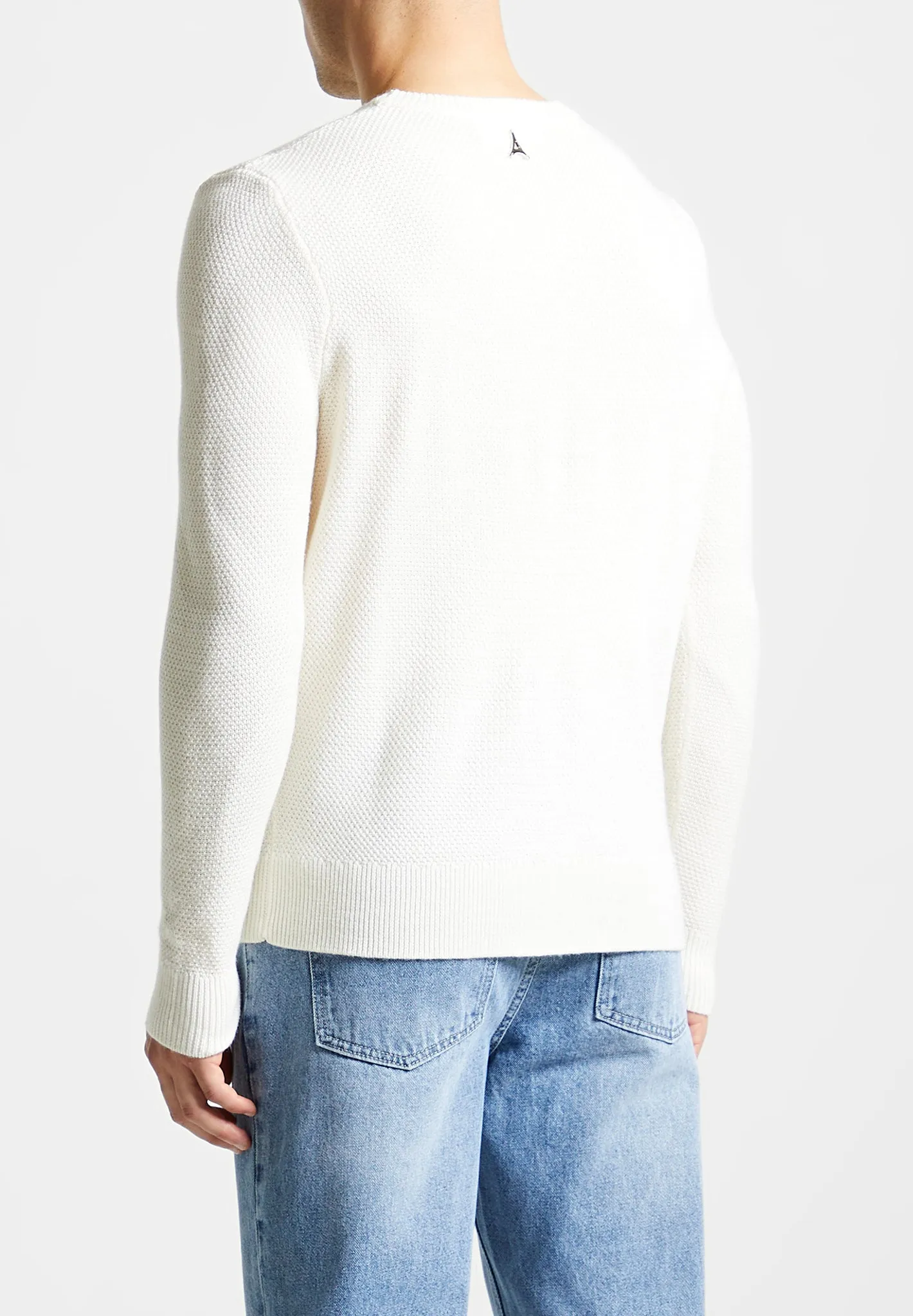 Éternel Textured Jumper - Cream sold by Maniere De Voir product image thumbnail 5