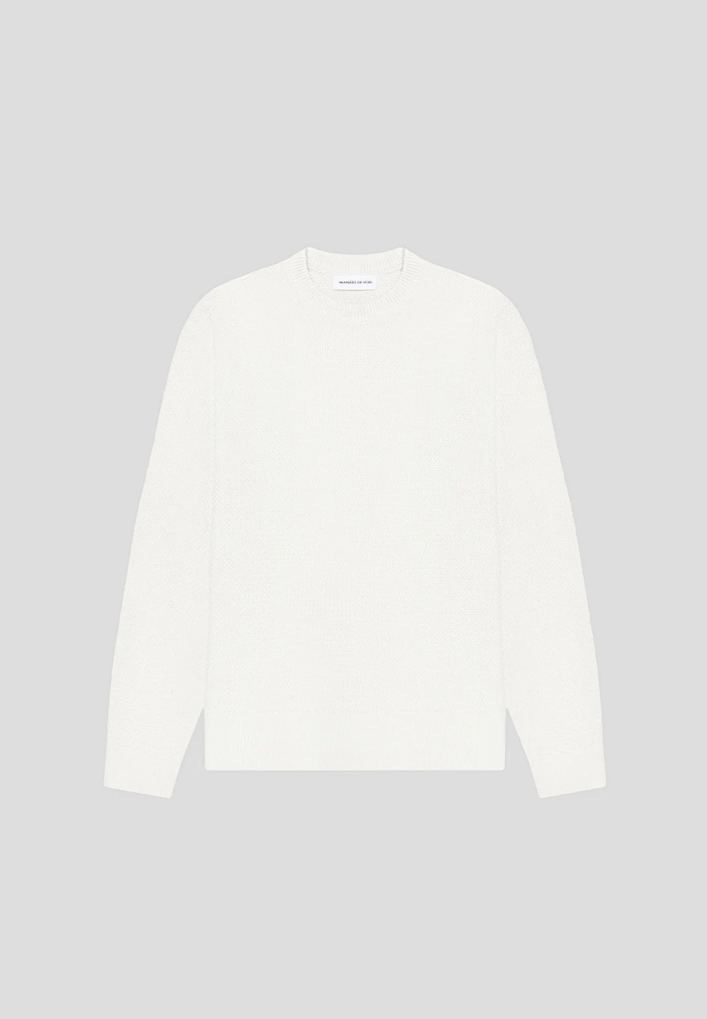 Éternel Textured Jumper - Cream sold by Maniere De Voir product image thumbnail 2