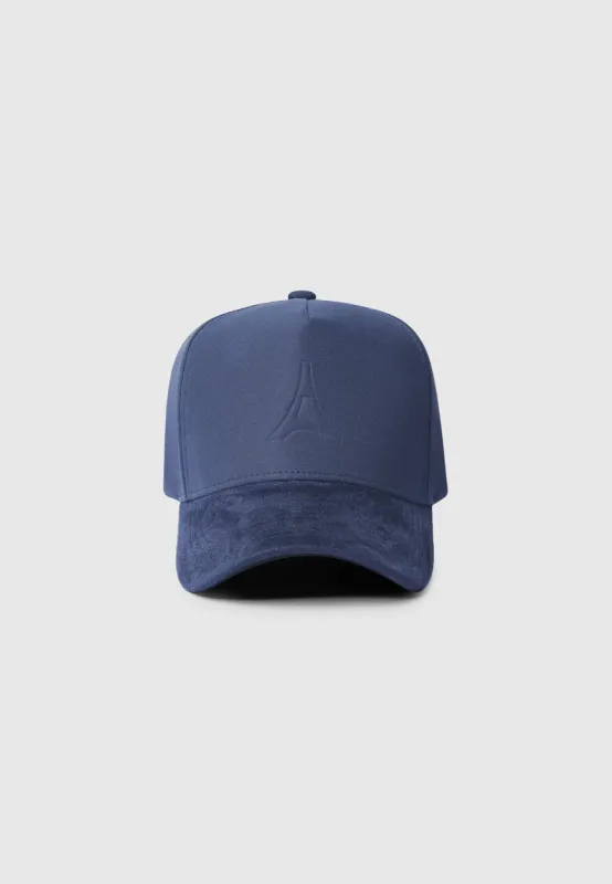 Embossed Eiffel Cap - Navy made by Maniere De Voir