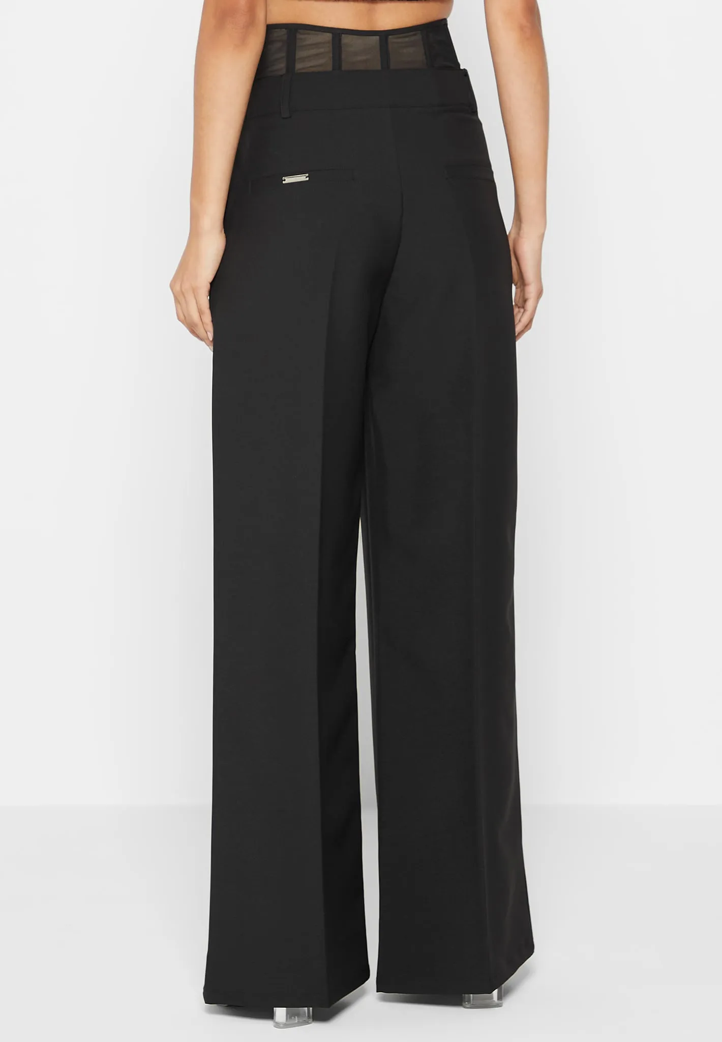 Mesh Corset Trousers - Black sold by Maniere De Voir product image thumbnail 5