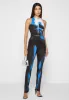 Body Print Leggings - White/Blue sold by Maniere De Voir