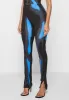 Body Print Leggings - White/Blue sold by Maniere De Voir