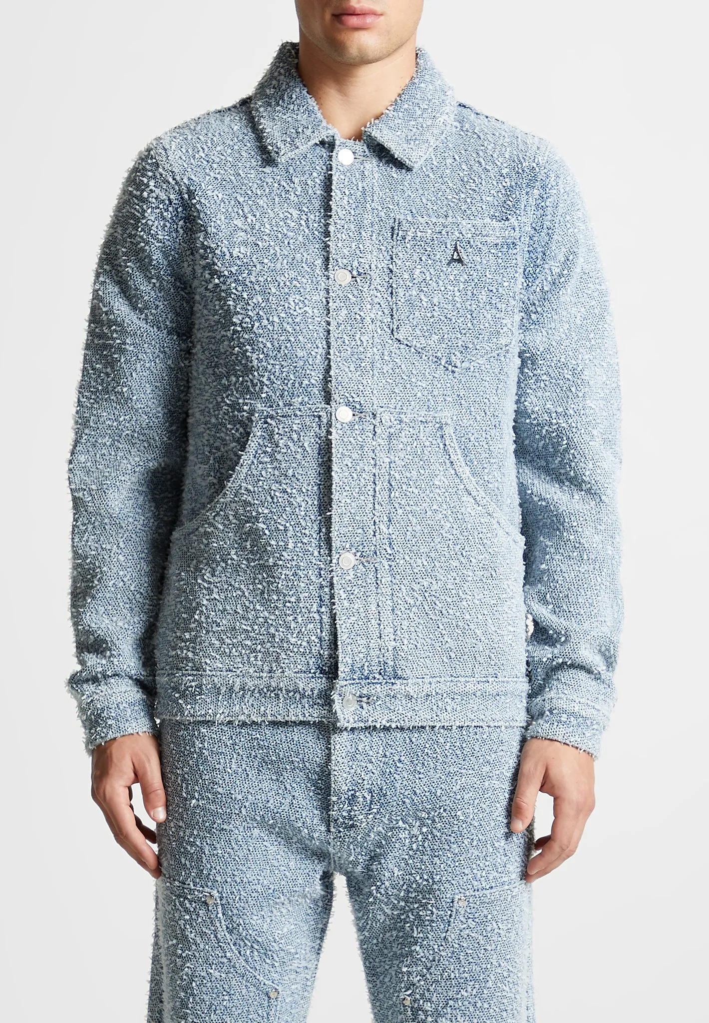 Limited Edition Boucle Denim Jacket - Blue sold by Maniere De Voir product image thumbnail 3