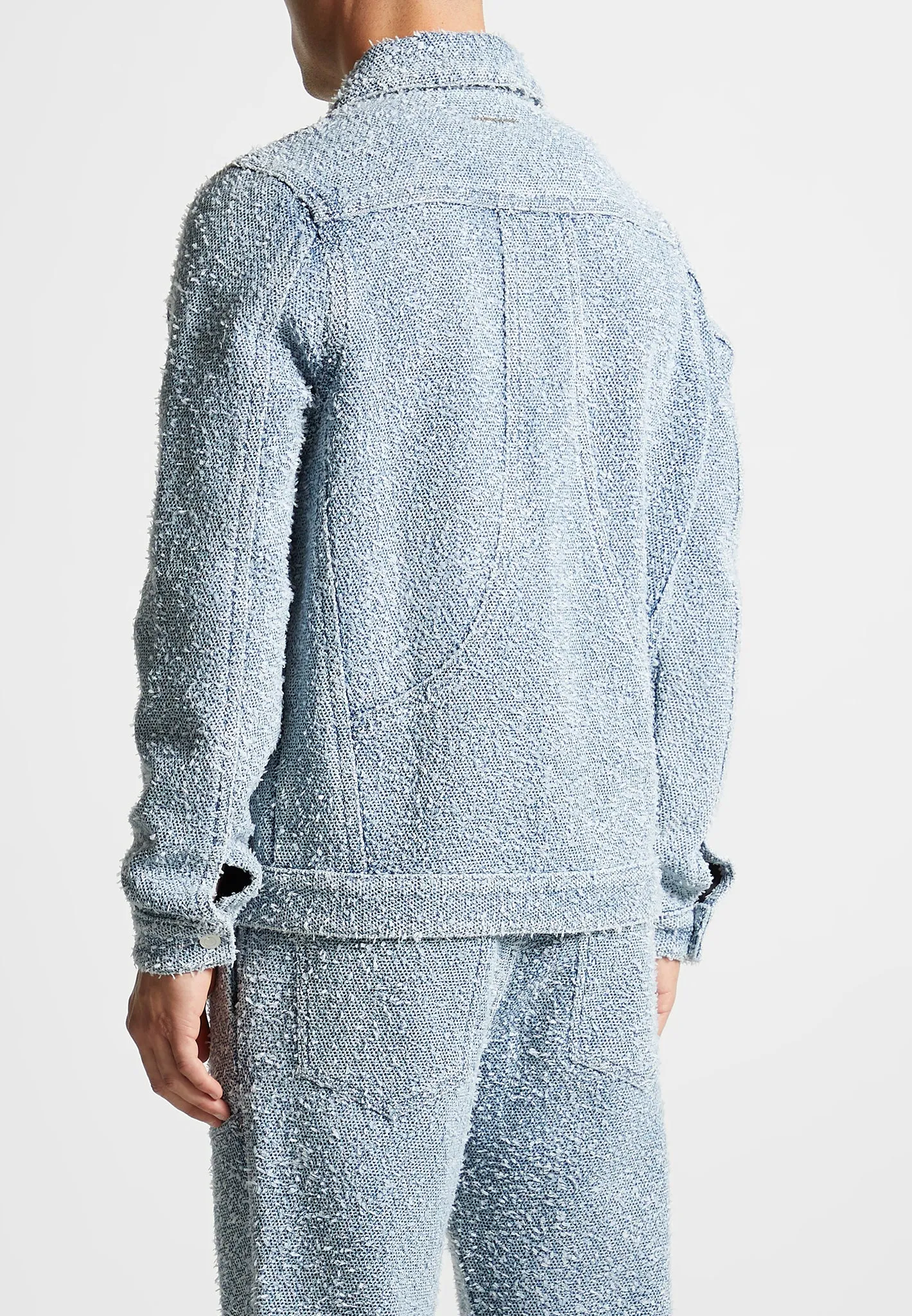 Limited Edition Boucle Denim Jacket - Blue sold by Maniere De Voir product image thumbnail 5