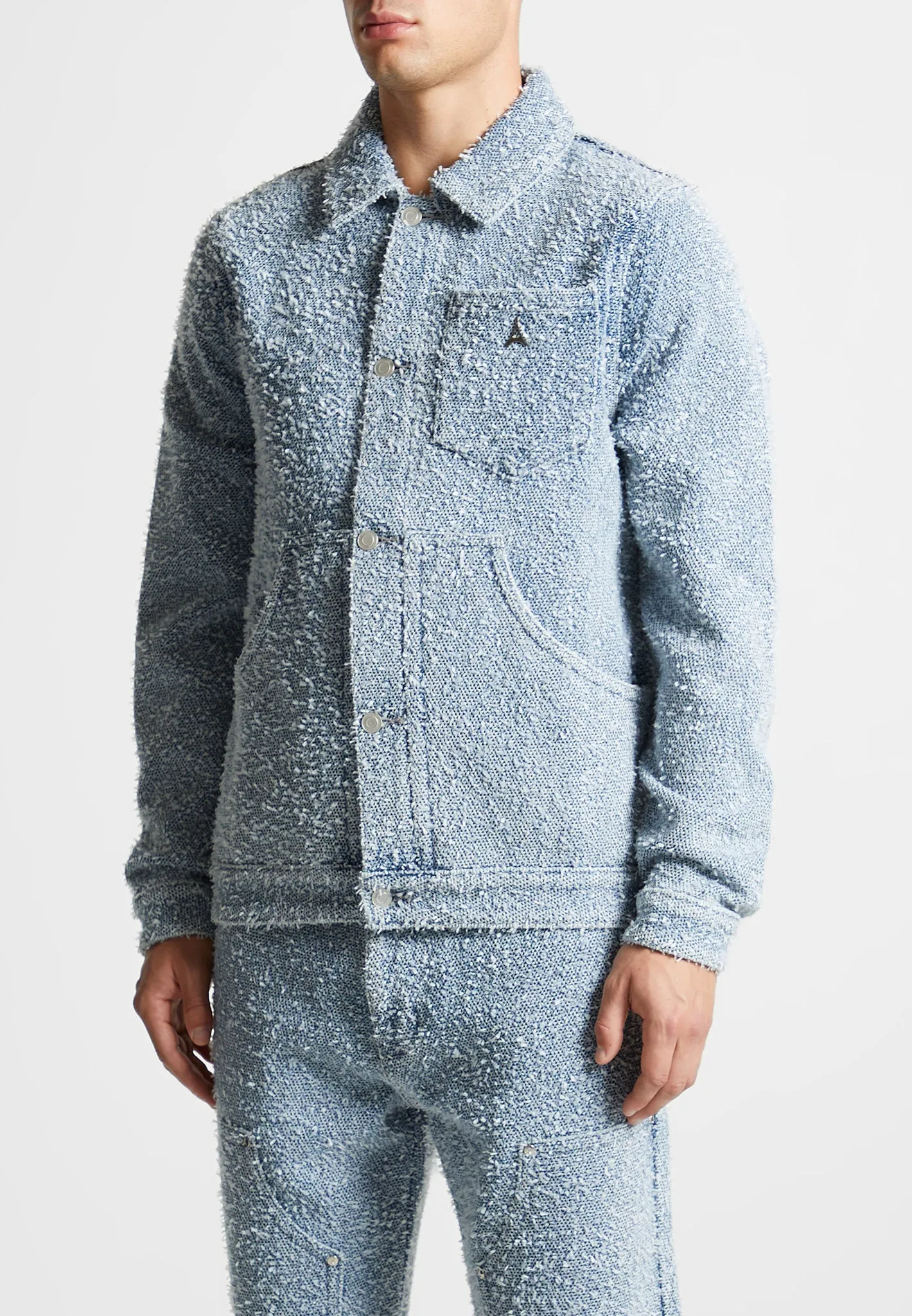 Limited Edition Boucle Denim Jacket - Blue sold by Maniere De Voir product image thumbnail 4