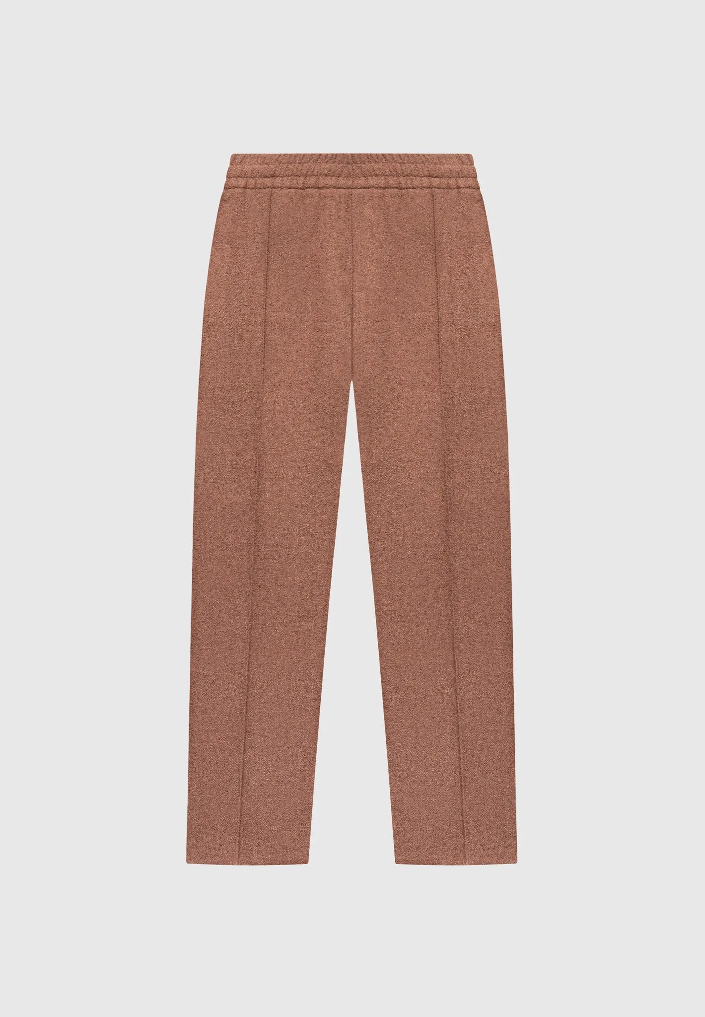 Boucle Pintuck Tapered Trousers - Fawn sold by Maniere De Voir product image thumbnail 2