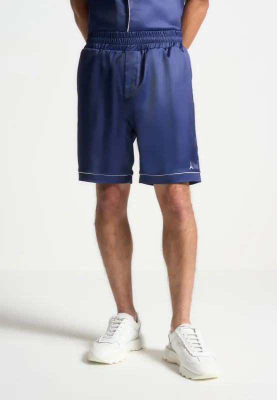 Satin Shorts - Navy sold by Maniere De Voir