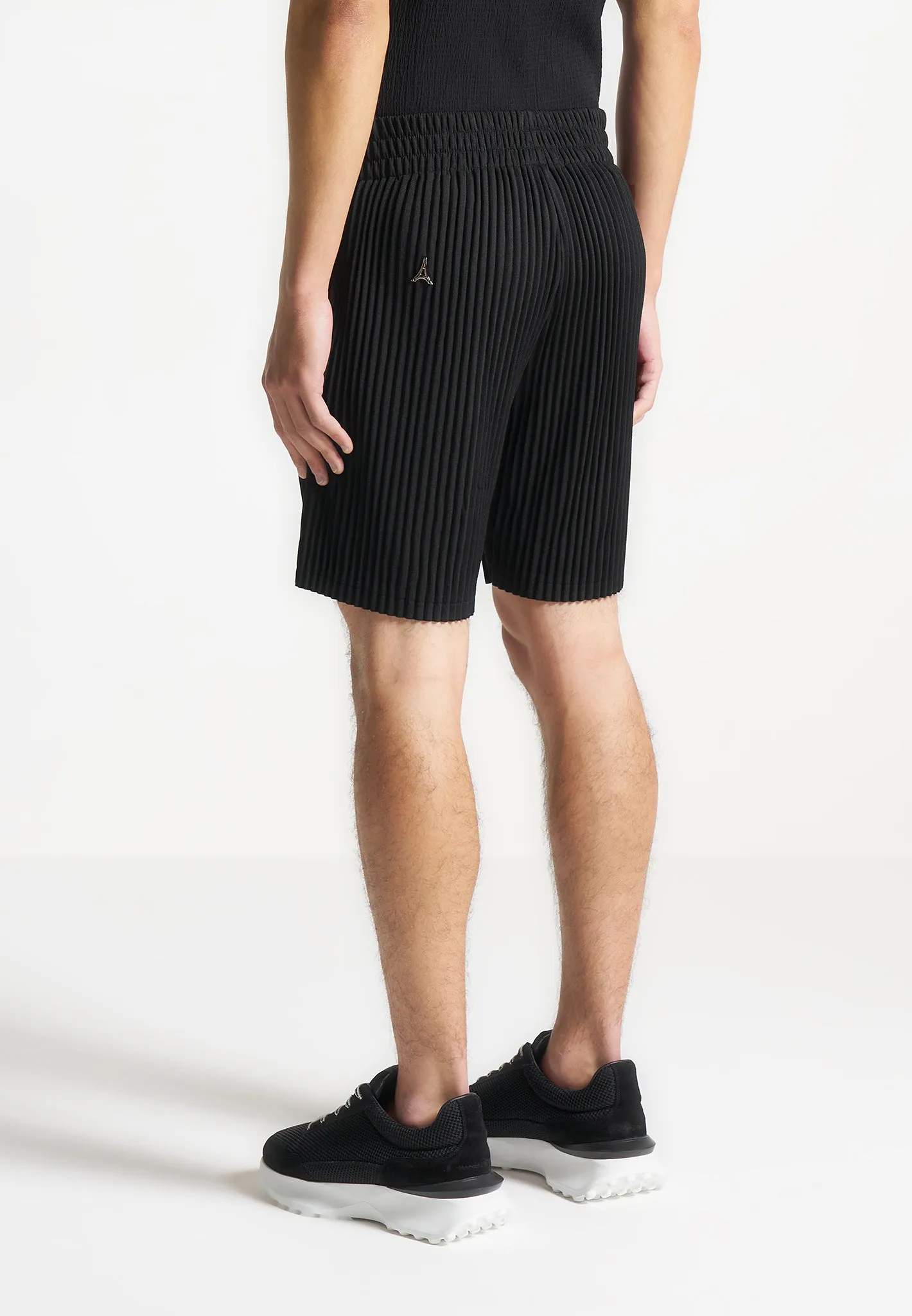 Pleated Shorts - Black sold by Maniere De Voir product image thumbnail 4