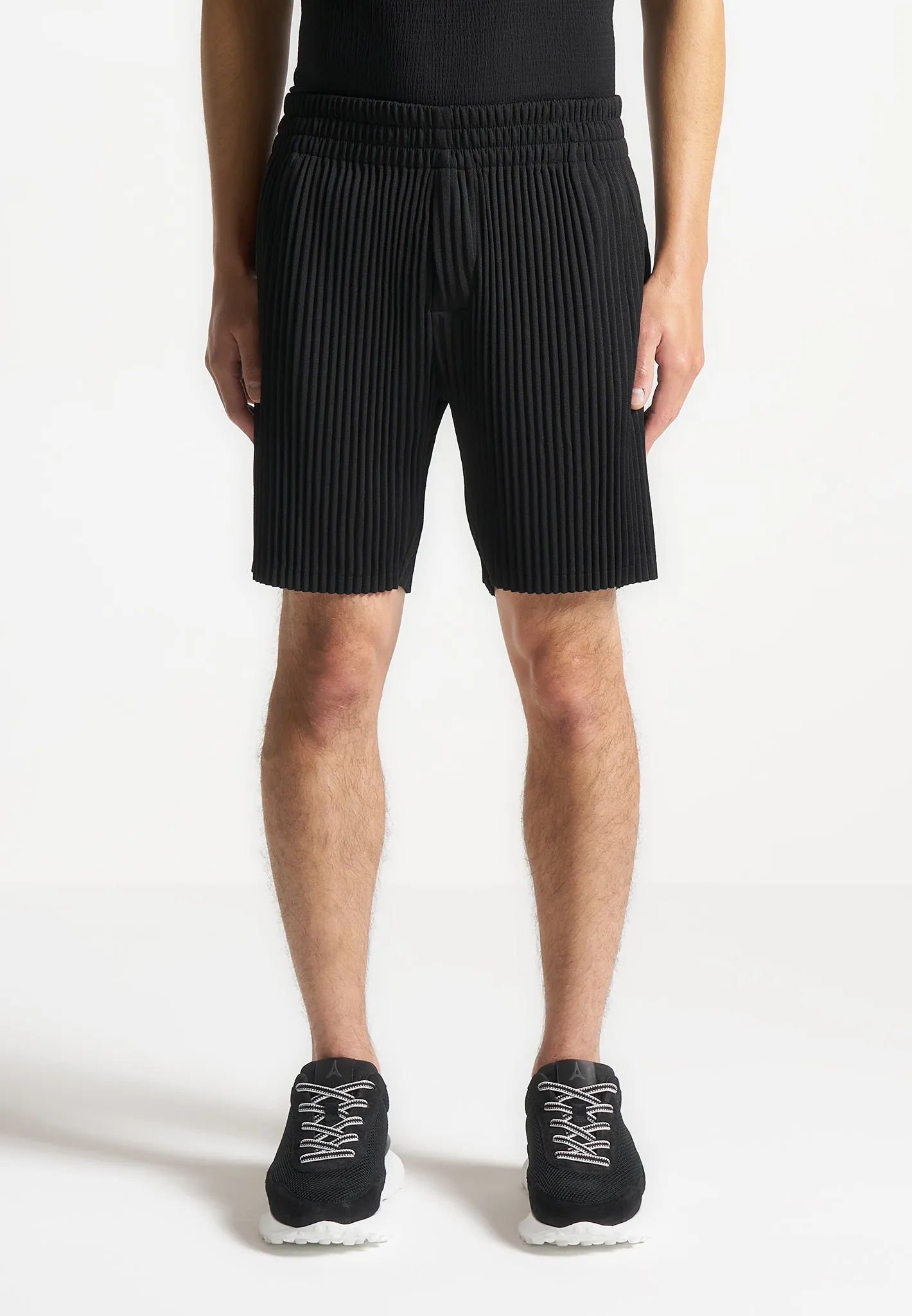 Pleated Shorts - Black sold by Maniere De Voir product image thumbnail 3