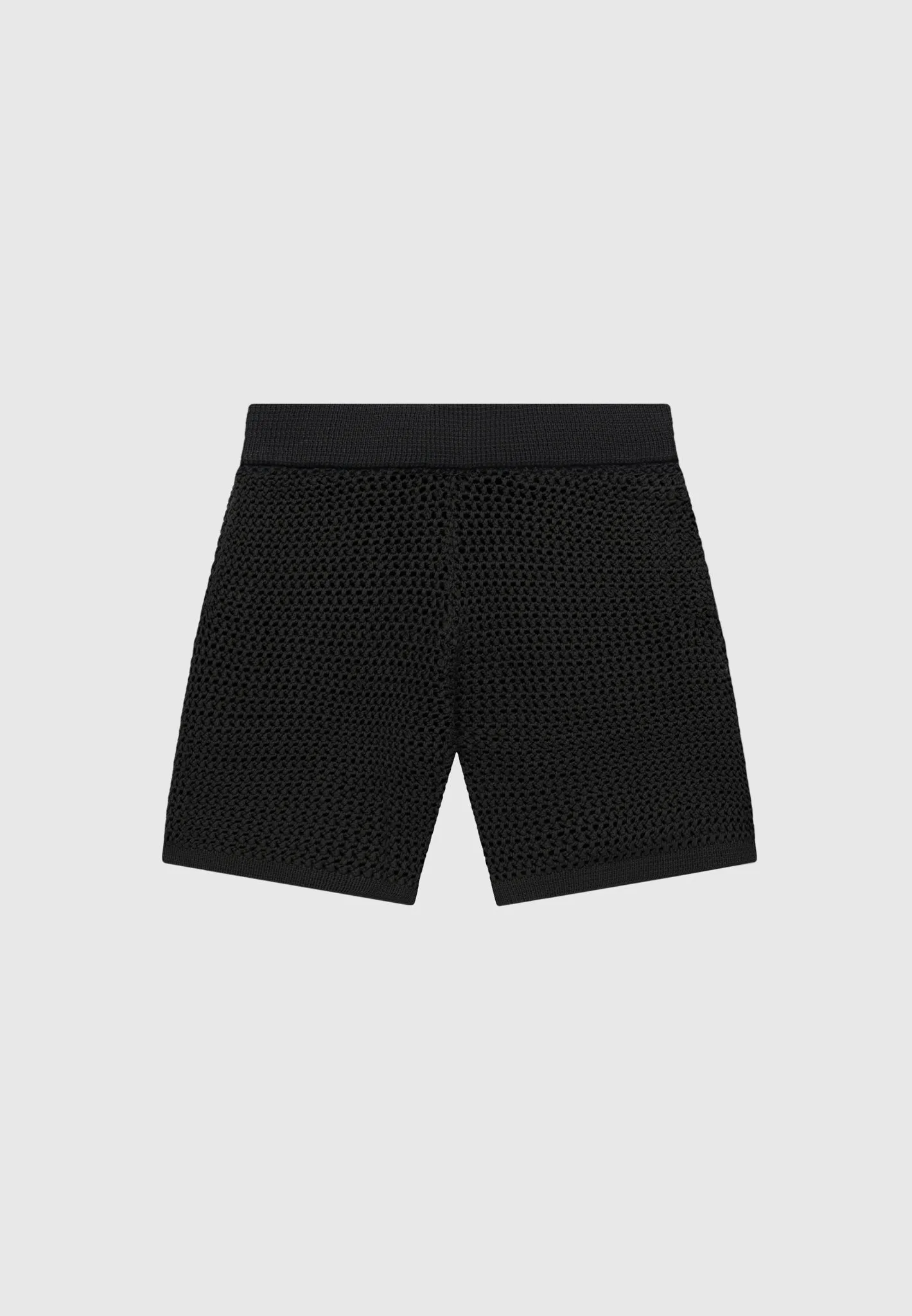Crochet Knit Shorts - Black sold by Maniere De Voir product image thumbnail 2