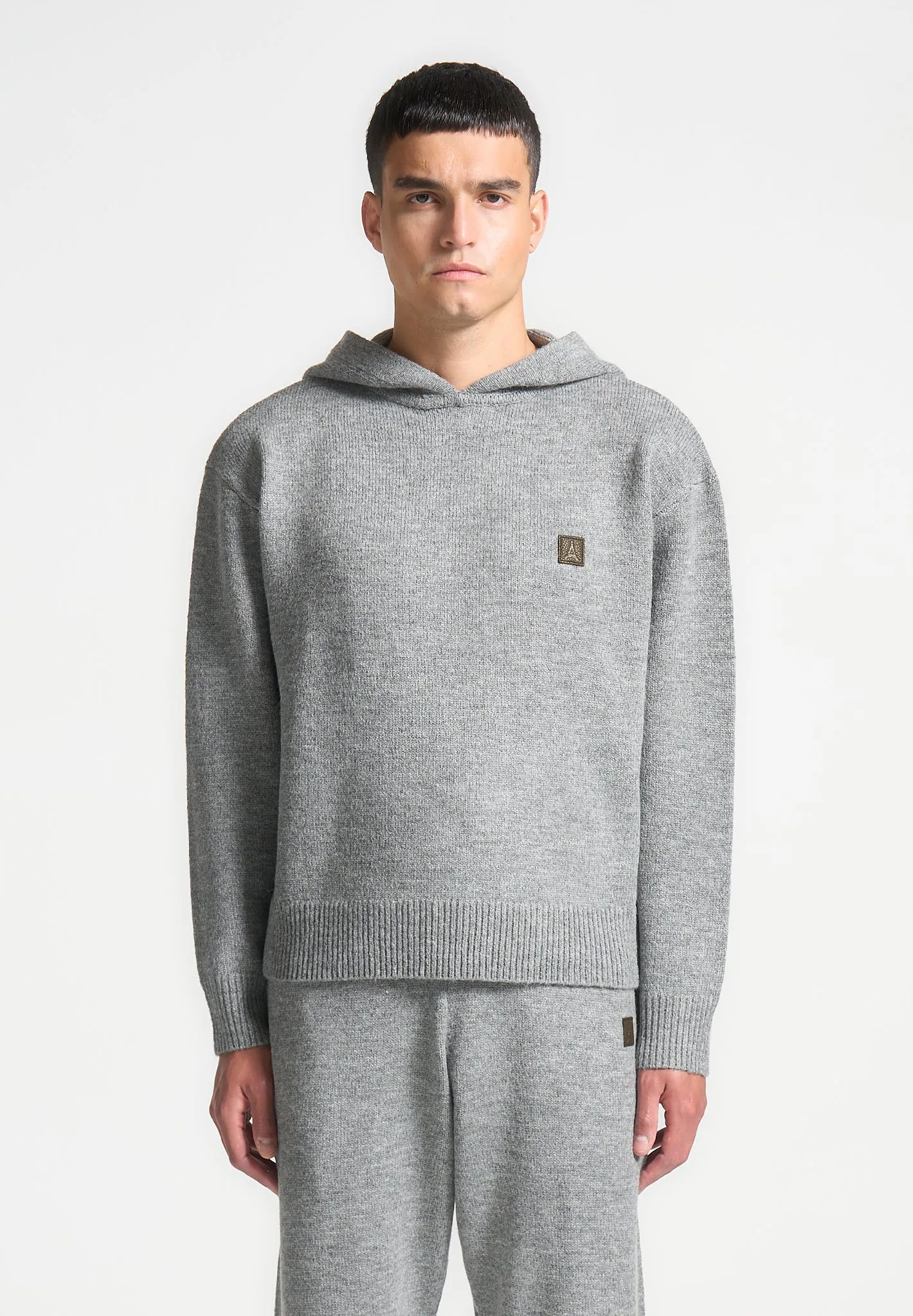 Signature Knit Hoodie - Grey sold by Maniere De Voir product image thumbnail 2