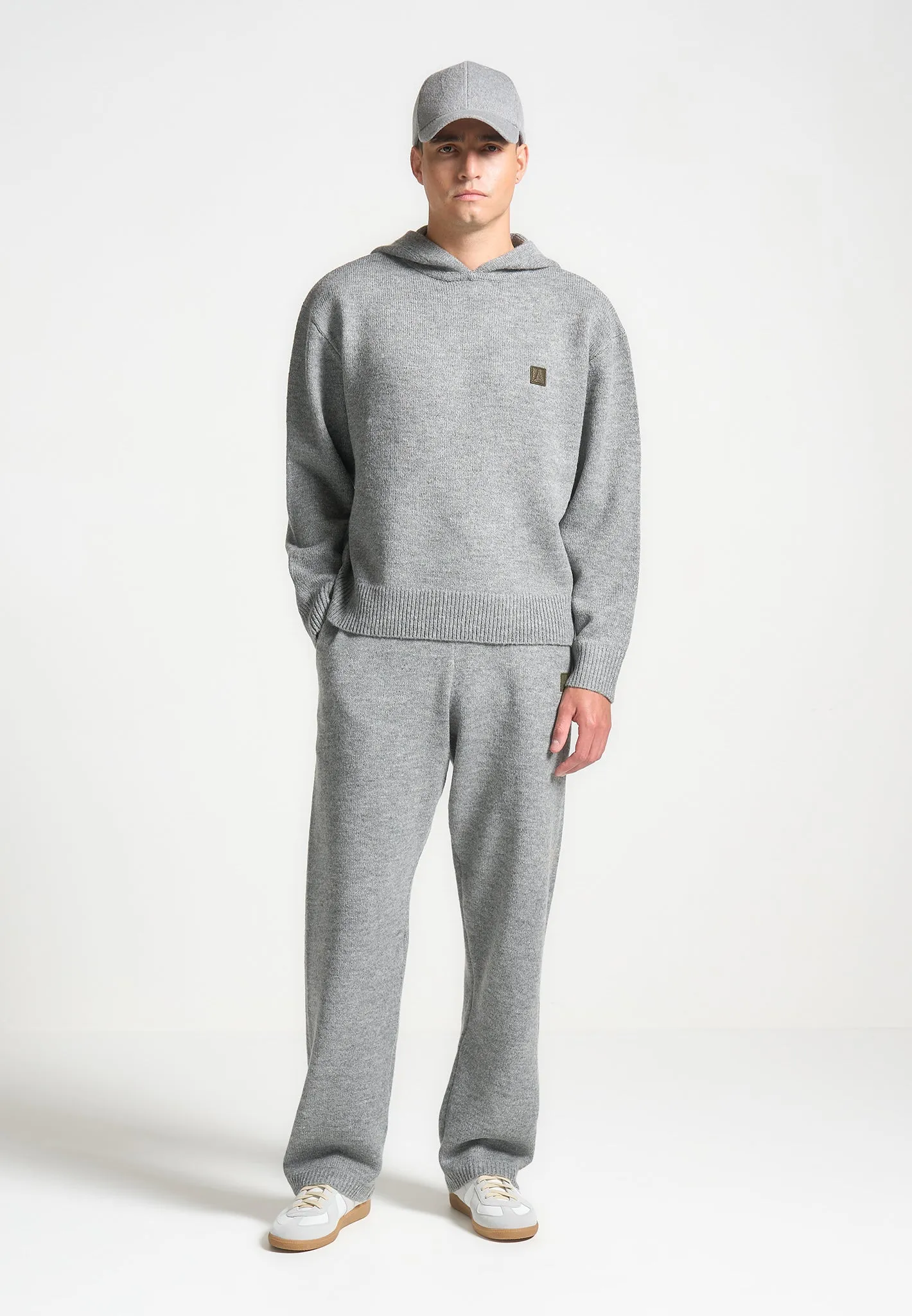 Signature Knit Hoodie - Grey sold by Maniere De Voir