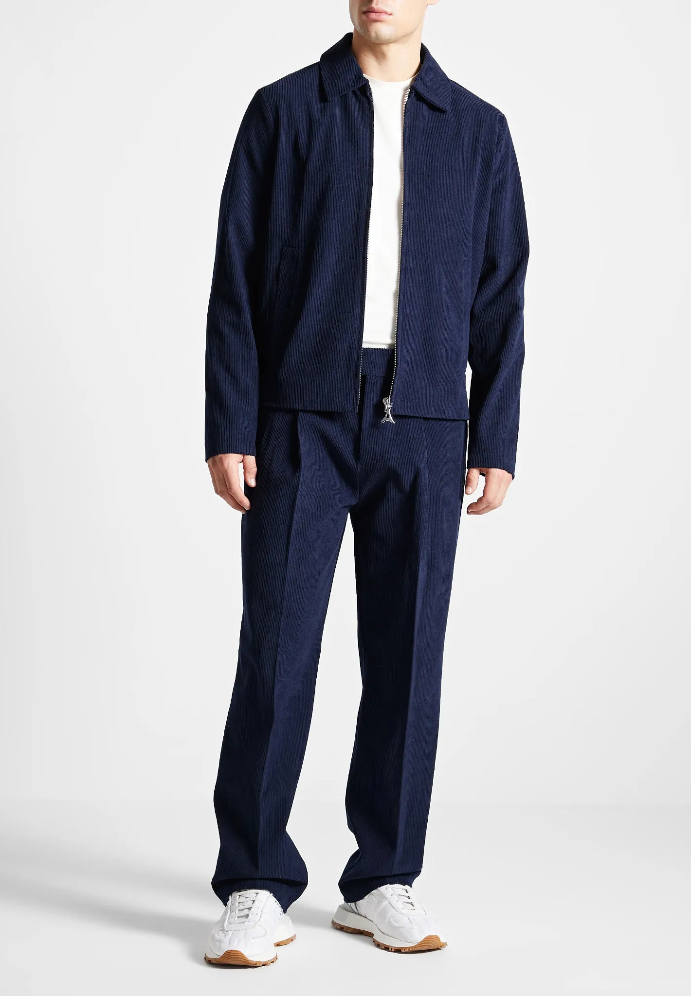 Corduroy Jacket - Navy sold by Maniere De Voir product image thumbnail 3