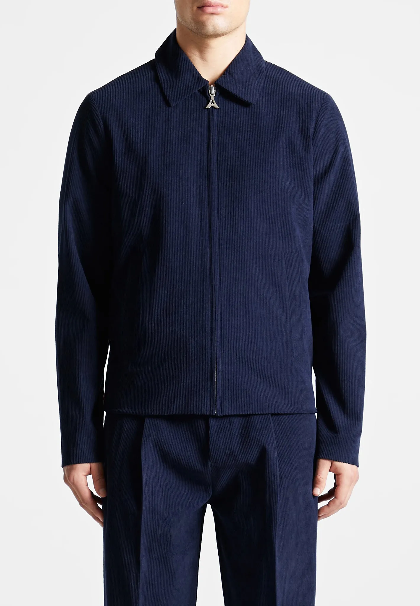 Corduroy Jacket - Navy sold by Maniere De Voir