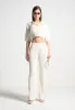 Mona - Pleated Cropped Shirt - Off White sold by Maniere De Voir