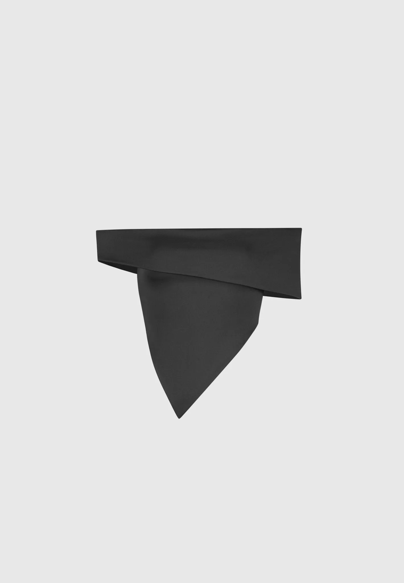 Angled Hem Bardot Top - Black sold by Maniere De Voir product image thumbnail 5